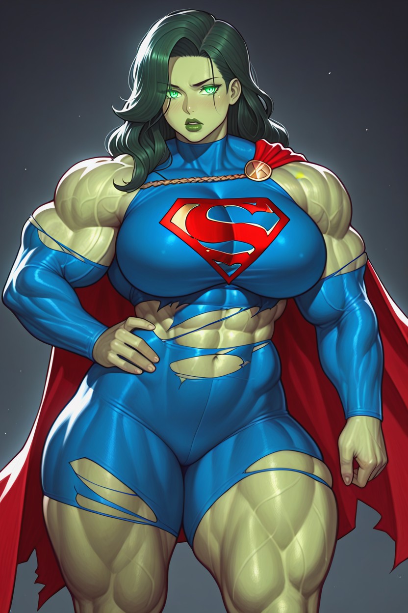 Bimbo Lips, Toned Muscles, Bottom Heavy Hentai IA