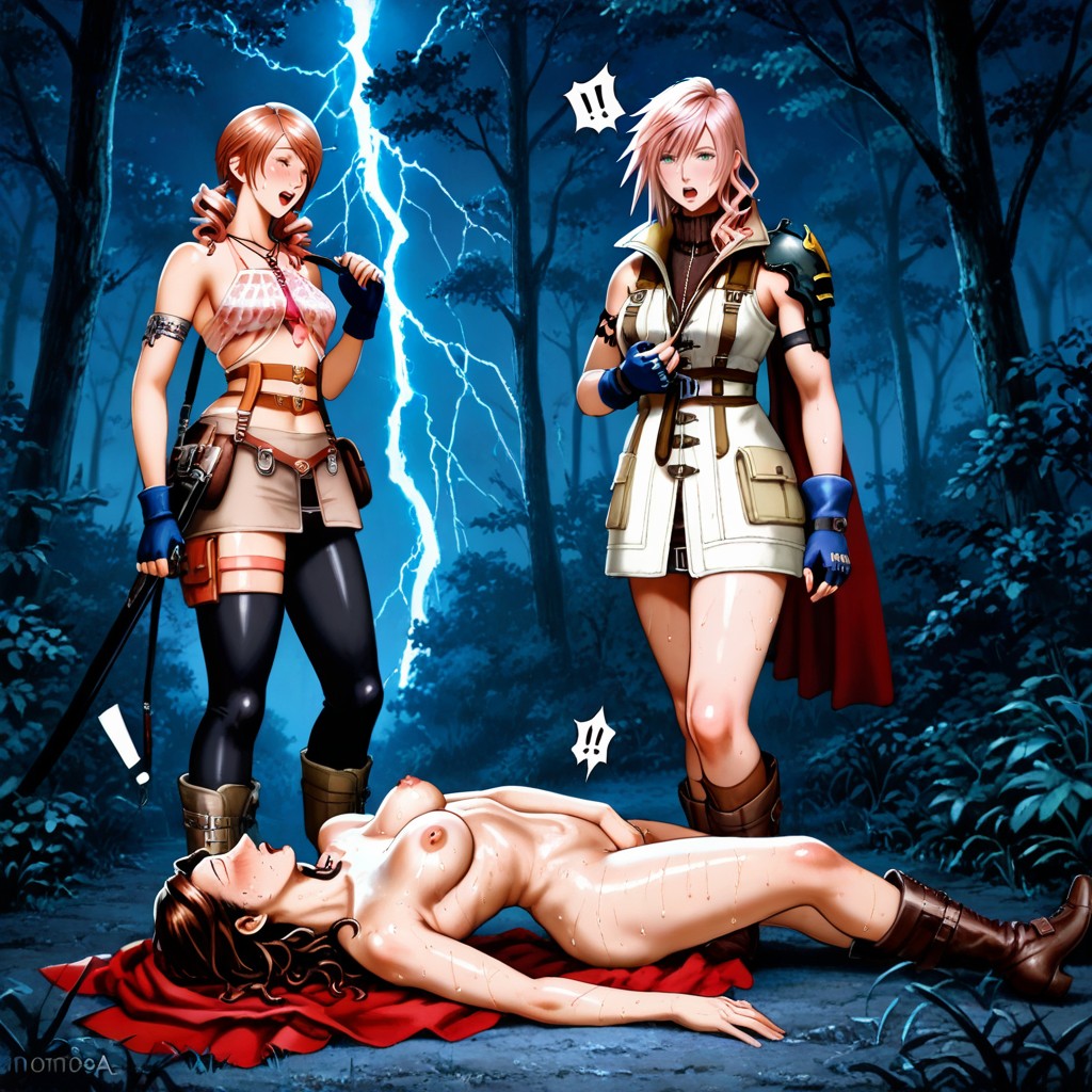 Pouches On Belt, Standing, Delgada Hentai IA
