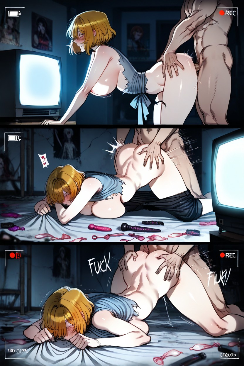 Fucking Her From Behind, Fucking Hard, Night Hentai AI Porn