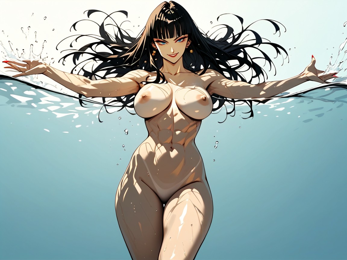 1 Person, Long Hair, Beach Hentai AI Porn