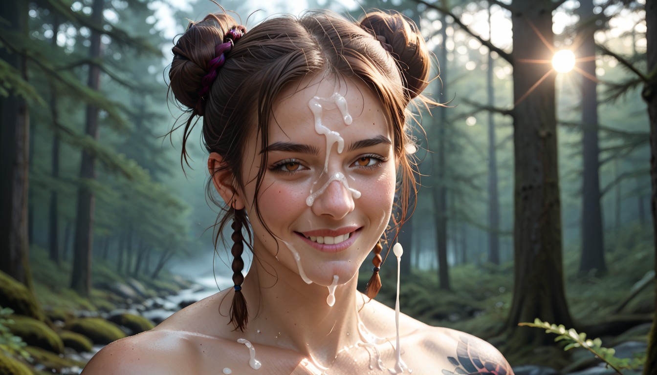 Break, Two Hair Buns, Wide Aperture Lens Effect Hentai AI Porn