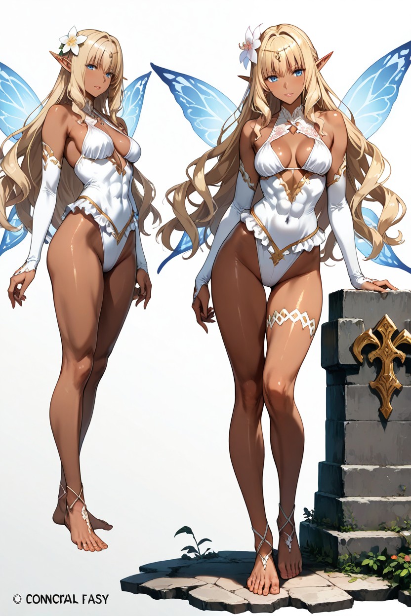 Dark Skin Elf, Insanely Dynamic Fighting Positions, Emerald Hentai AI Porn