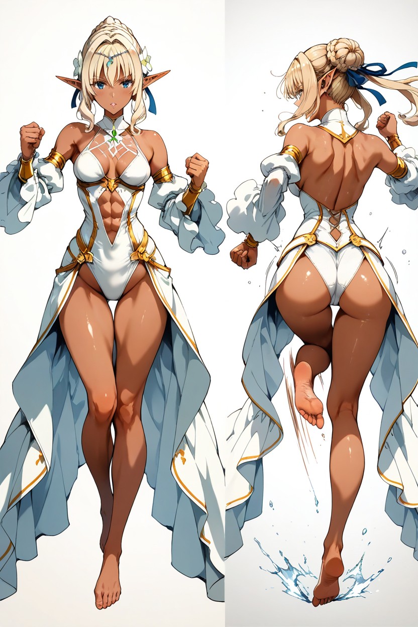 Panic, Blue Eyes, Small Breasts Hentai AI Porn