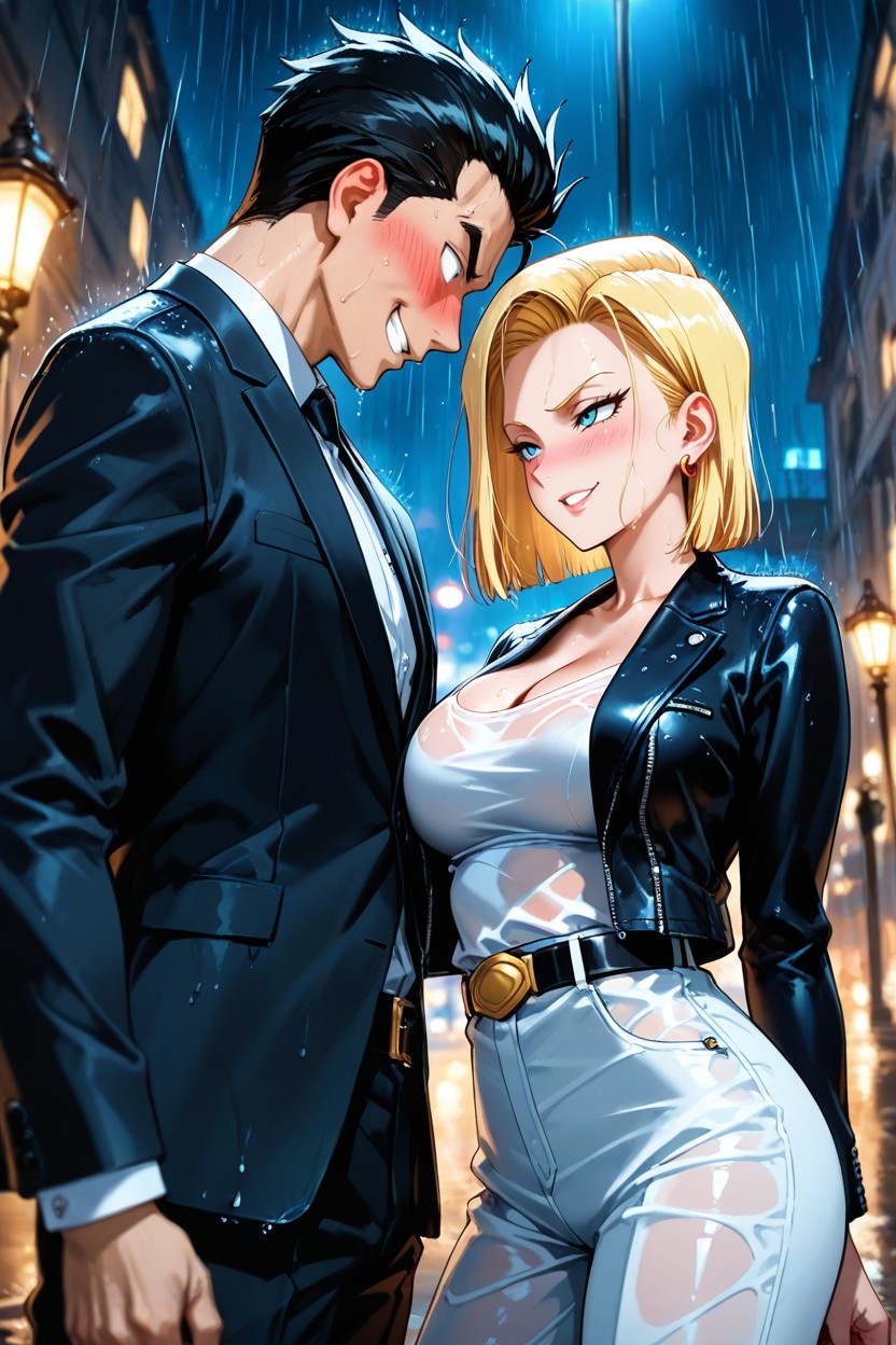 Blurry, Eye_contact, Wet_clothes Hentai AI Porn