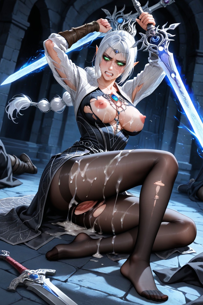 Nipples Visible, Clenched Teeth, 25+ Hentai AI Porn