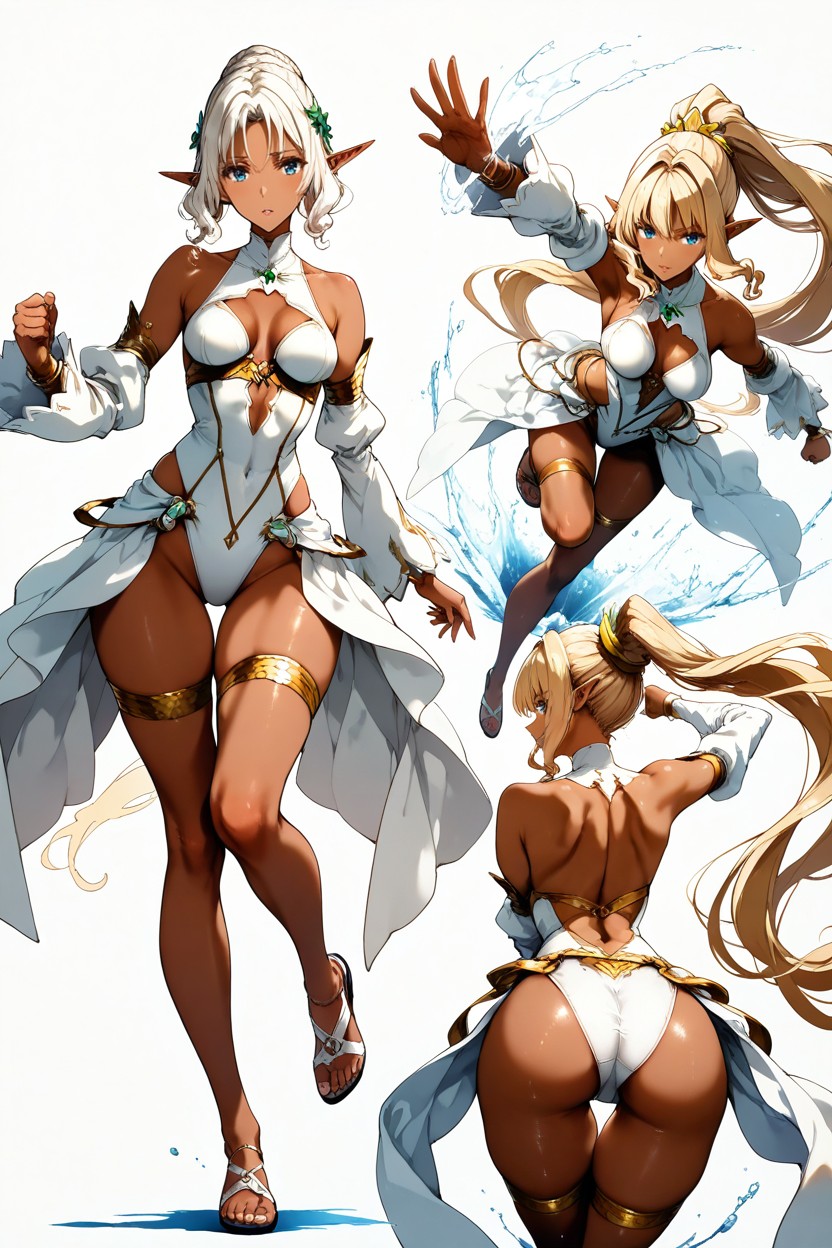 Soft Reflections, Flee, Hyper Long Elegant Legs Hentai AI Porn
