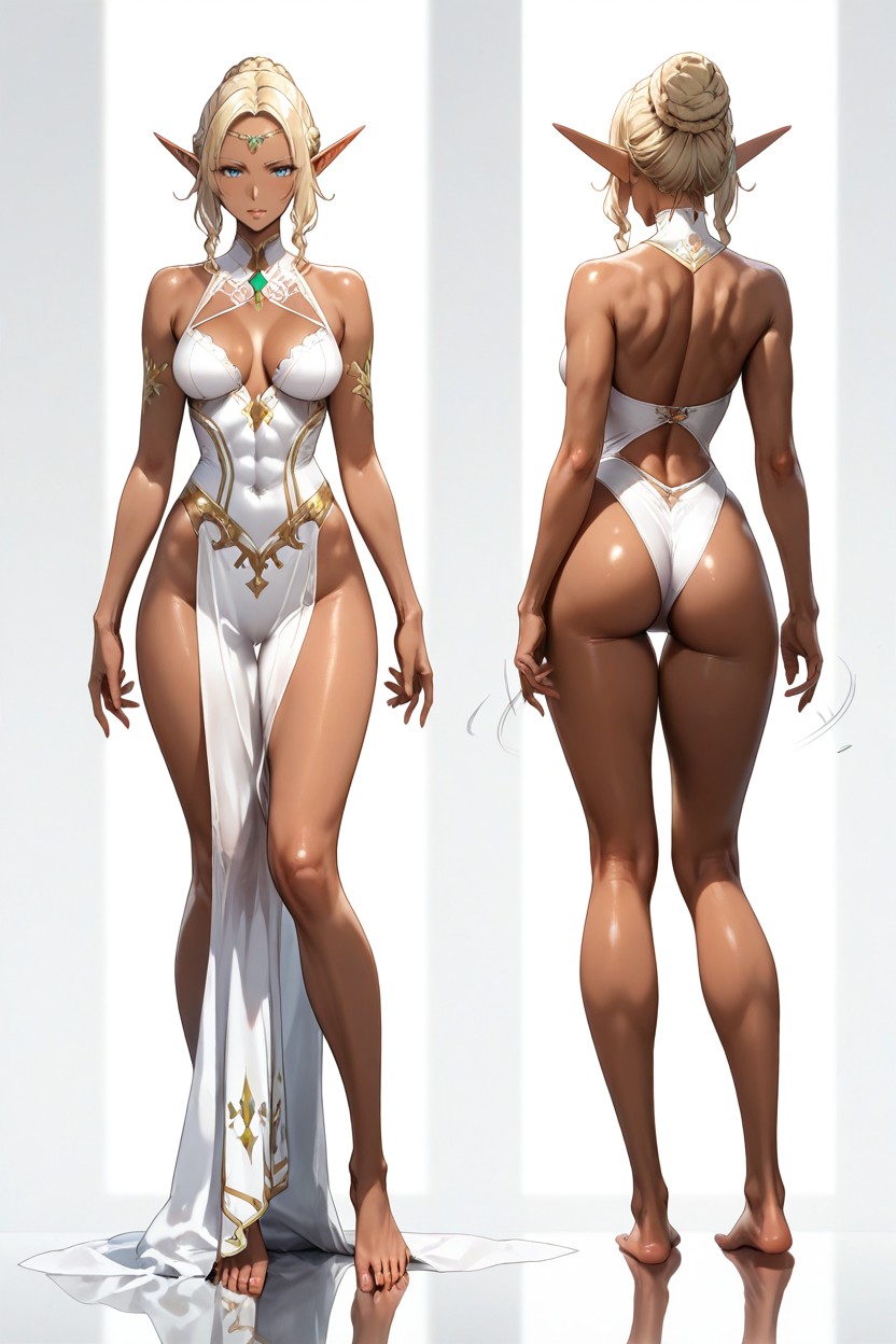 Same Character Proportions And Outfits, Semi-realism, Fit Hentai AI Porn