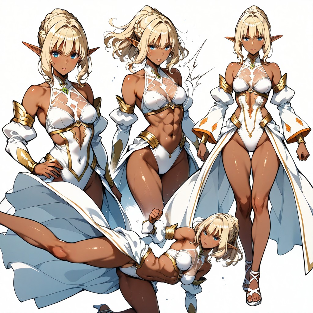 Small Breasts, Thigh Gap, Panic Hentai AI Porn