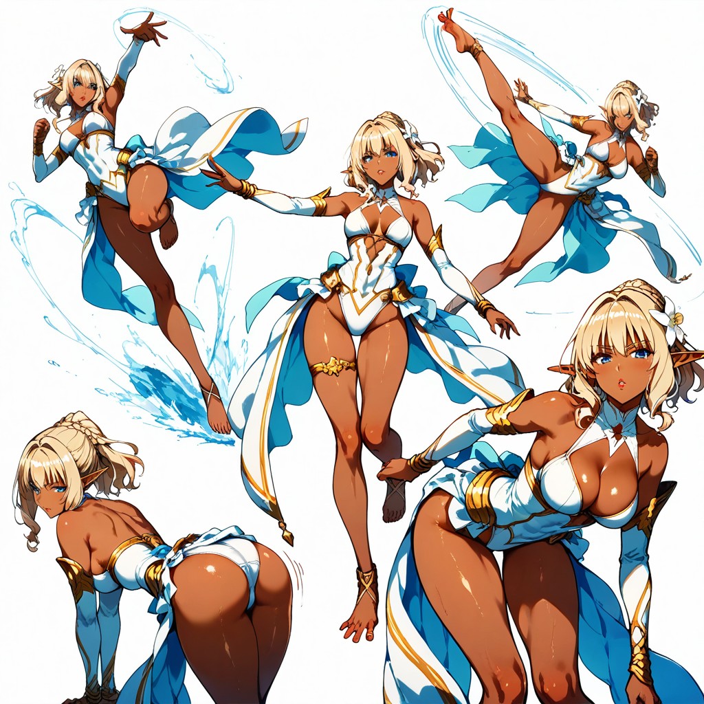 Character Action Sheet, Mid-air Motion, Panic Hentai AI Porn