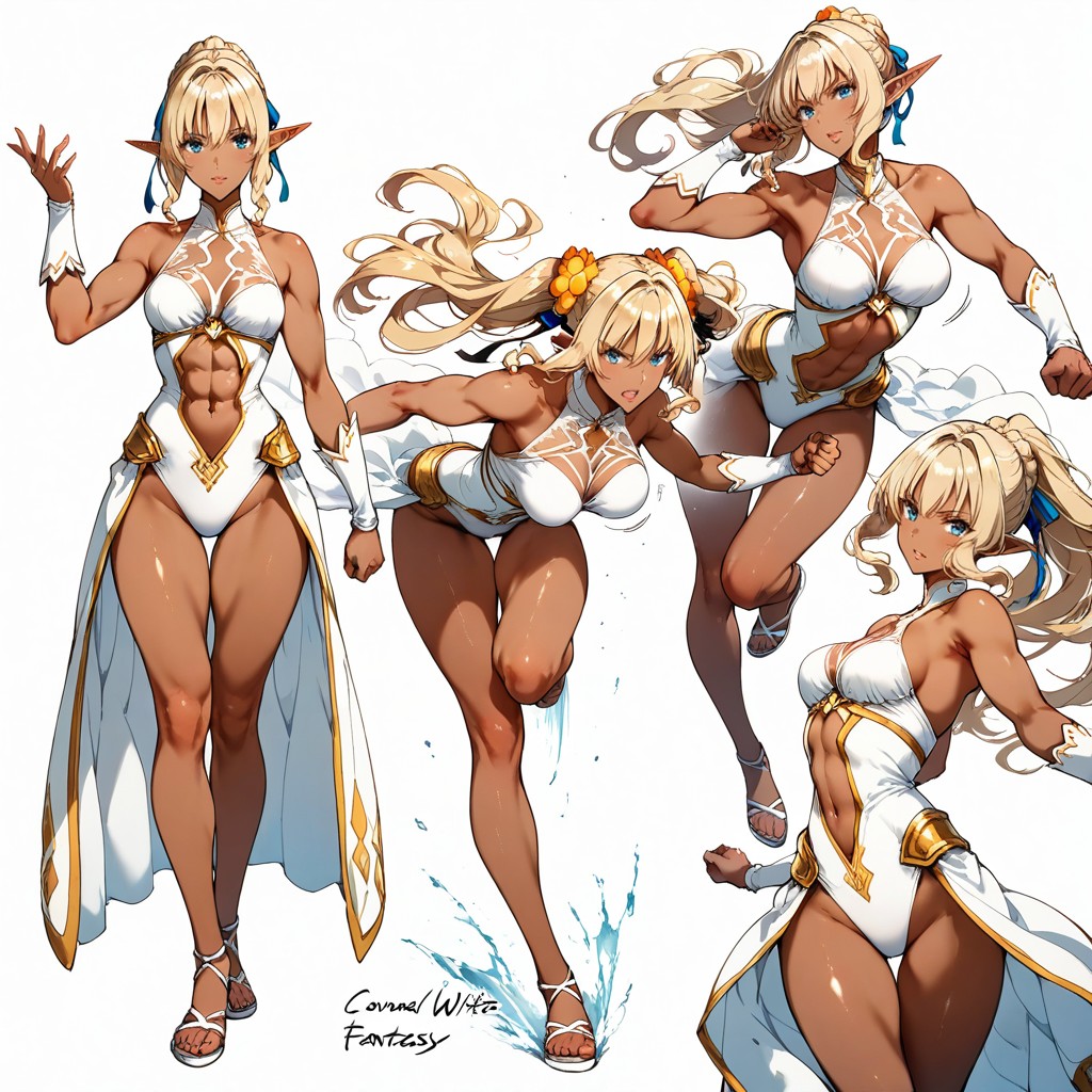 Small Ass, Highly Varied Action Poses And Angles, Multiple Views Hentai AI Porn