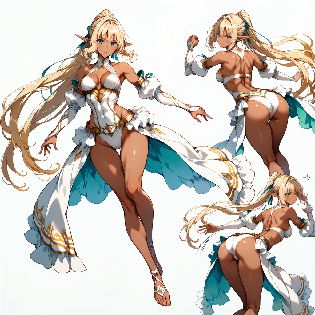 Smooth Knees, Full Lips, Dynamic Movement Hentai AI Porn