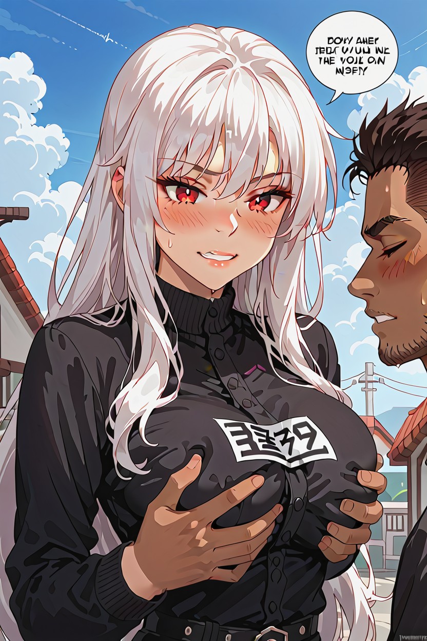 Bow, Shirt, Breasts Hentai IA pornografia