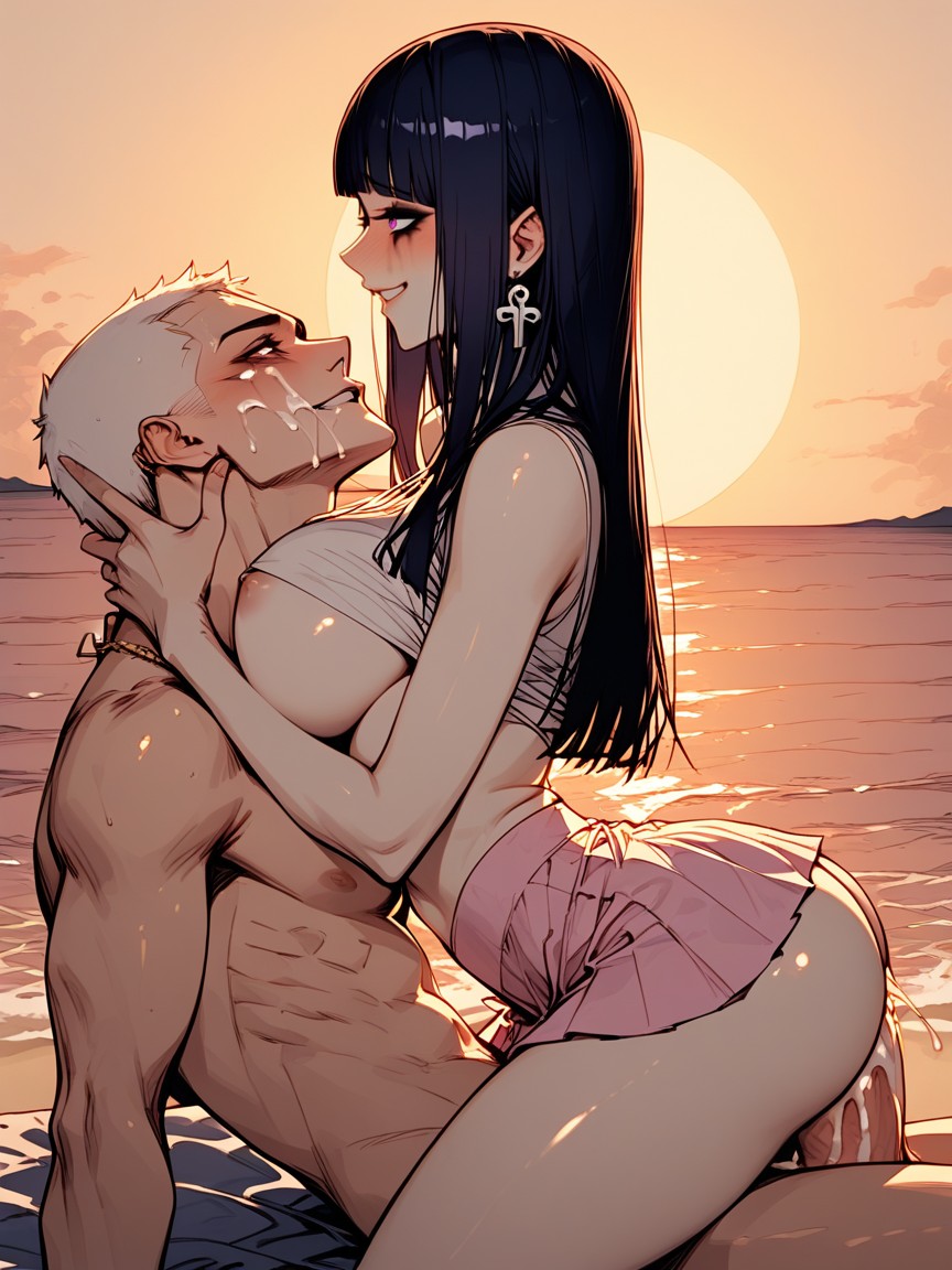Kissing Succubus, Pretty Face, 側視圖 AI黃漫
