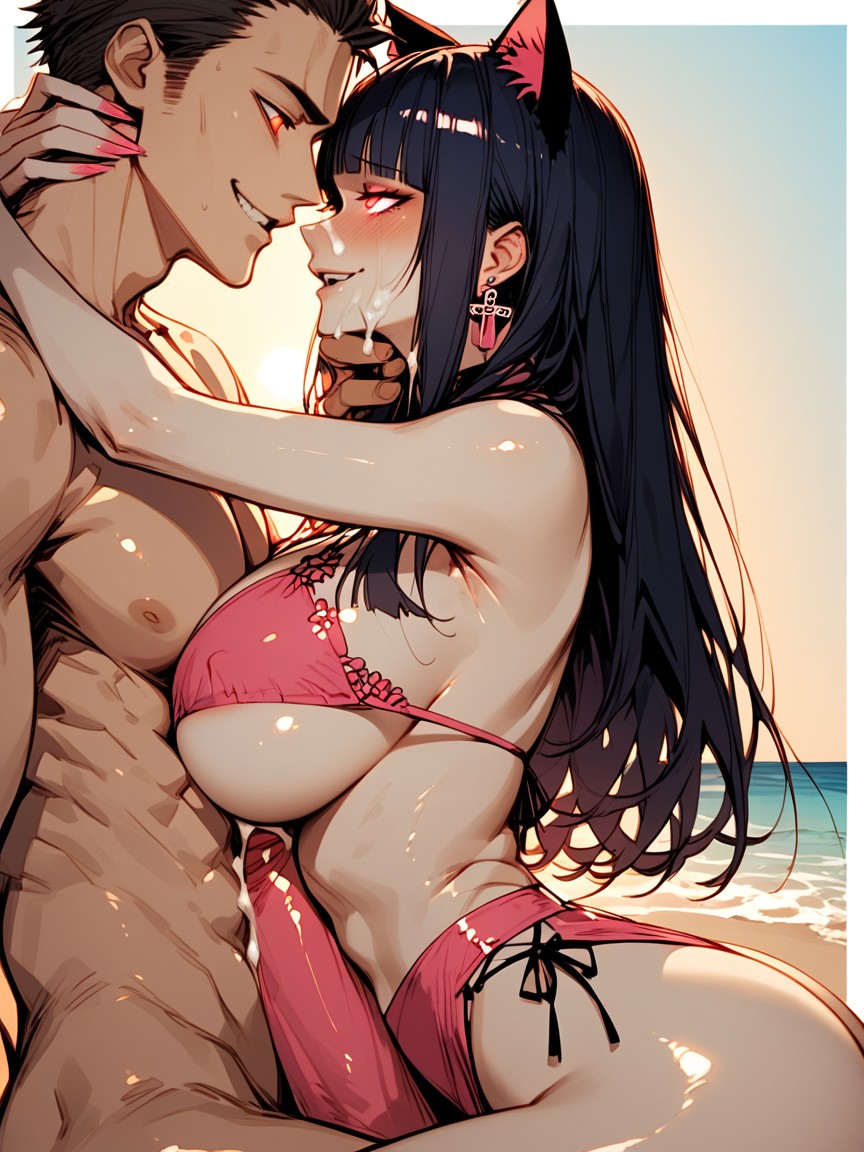 Pretty Face, Hourglass Body, Beautiful Woman Porno IA Hentai