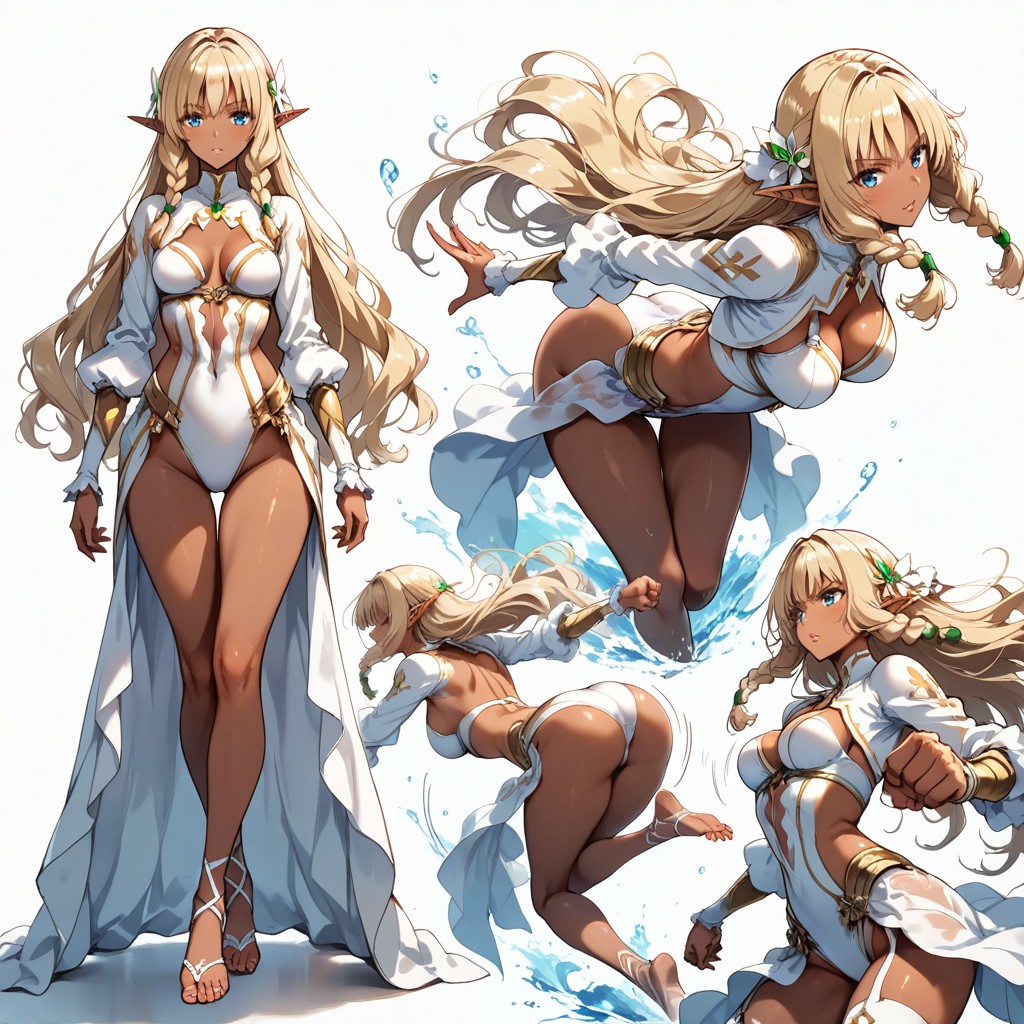 Back Braids, Fighting Poses, Emerald AI黃漫