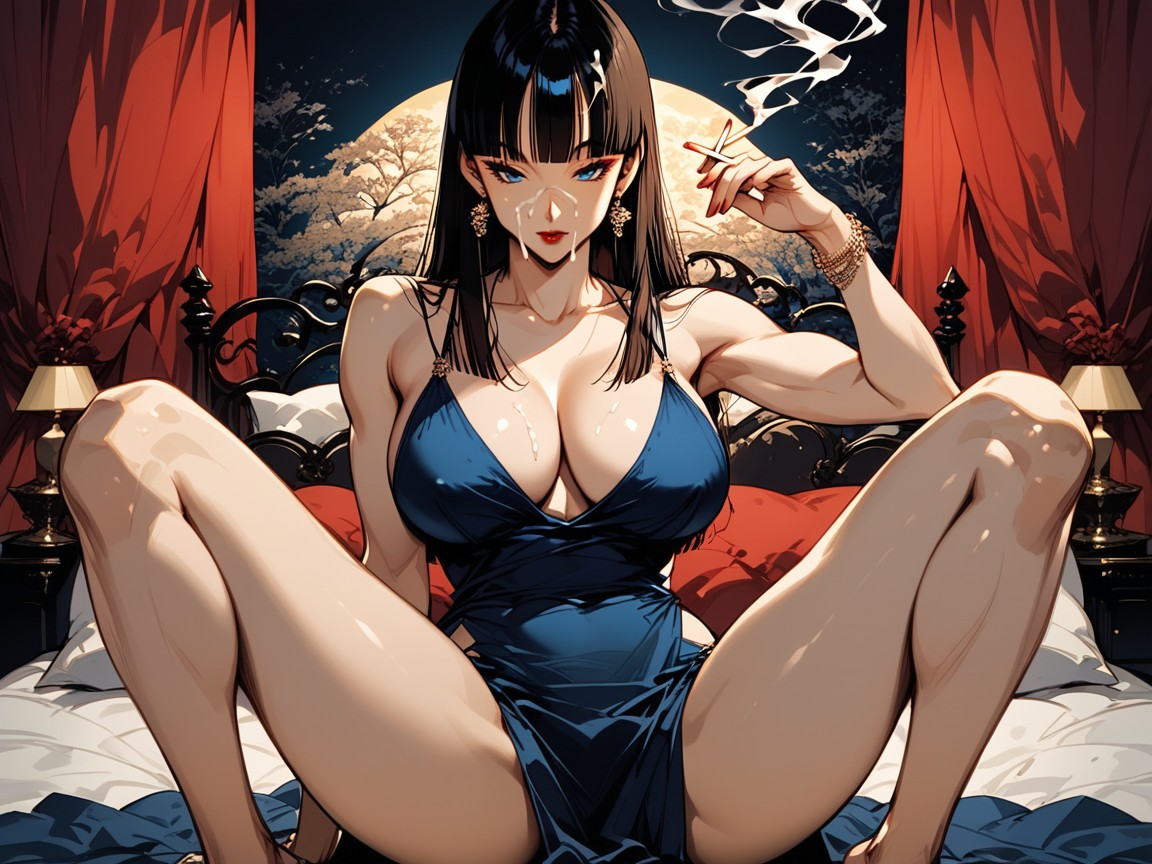 Rings, Barefoot, Red Lipstick Porno IA Hentai