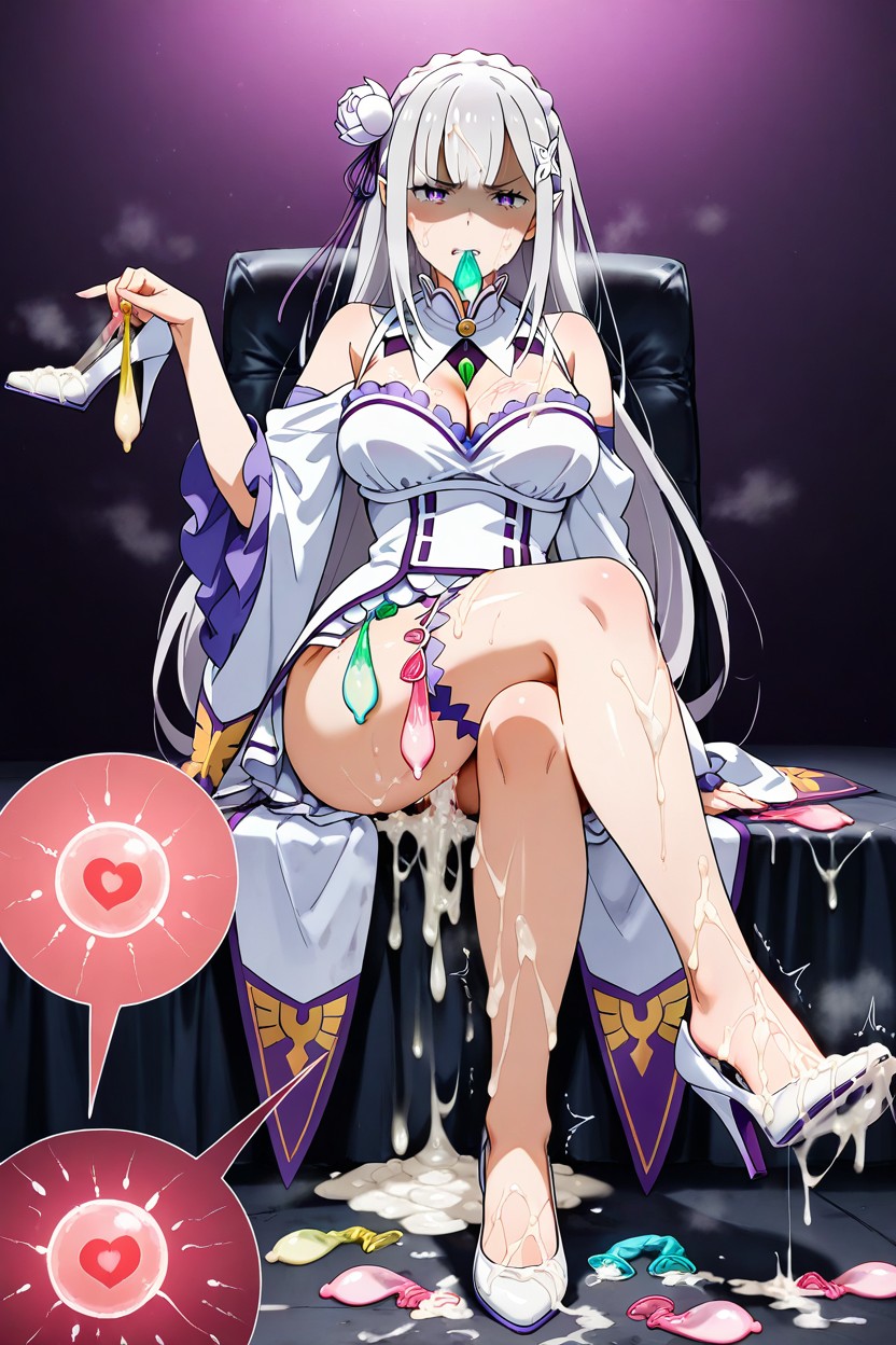 Cum On Penis, Cum On Clothes, 苗條 AI黃漫