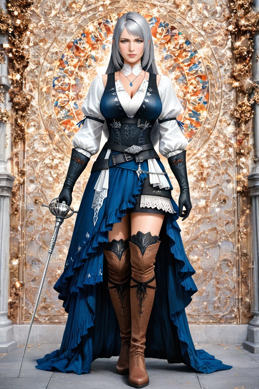 Ultra-detailed, 腰部镜头, Standing AI黄漫