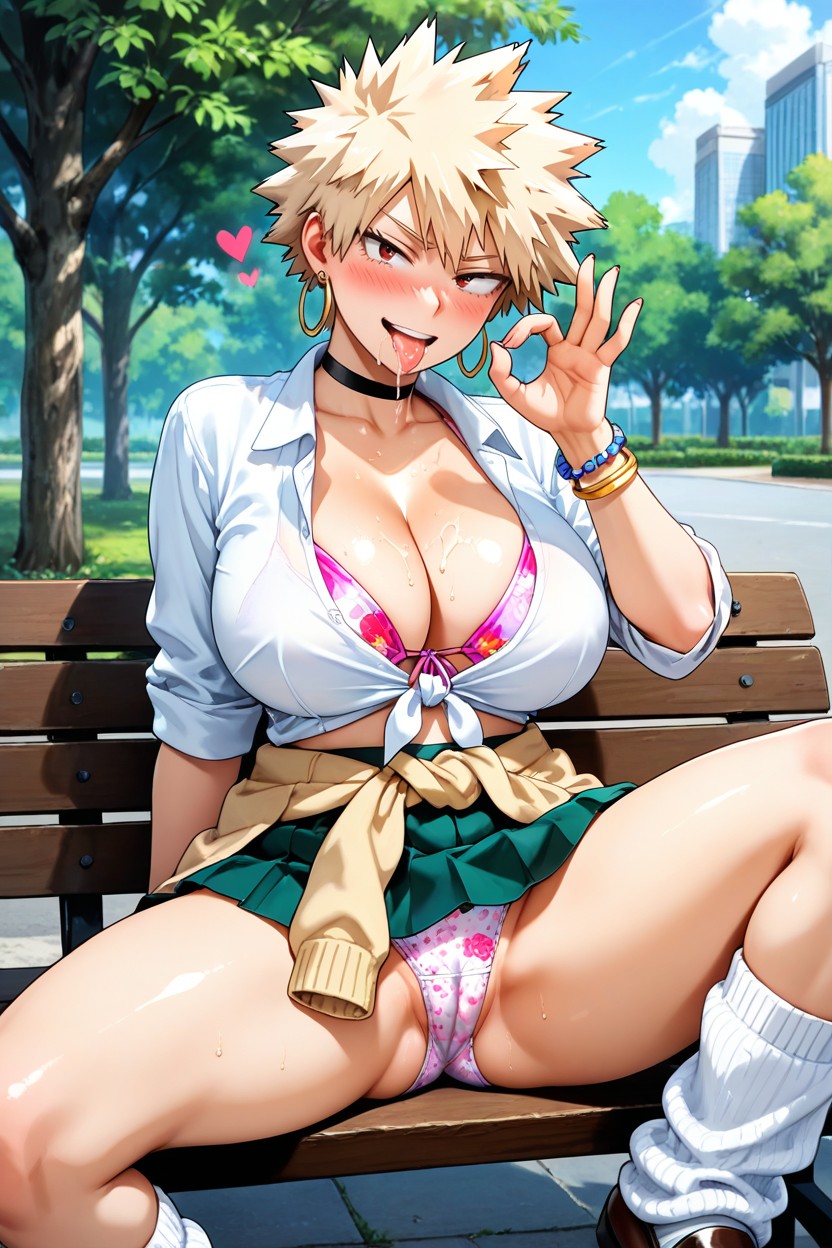 Hoop_earrings, Hair, Park AI黃漫