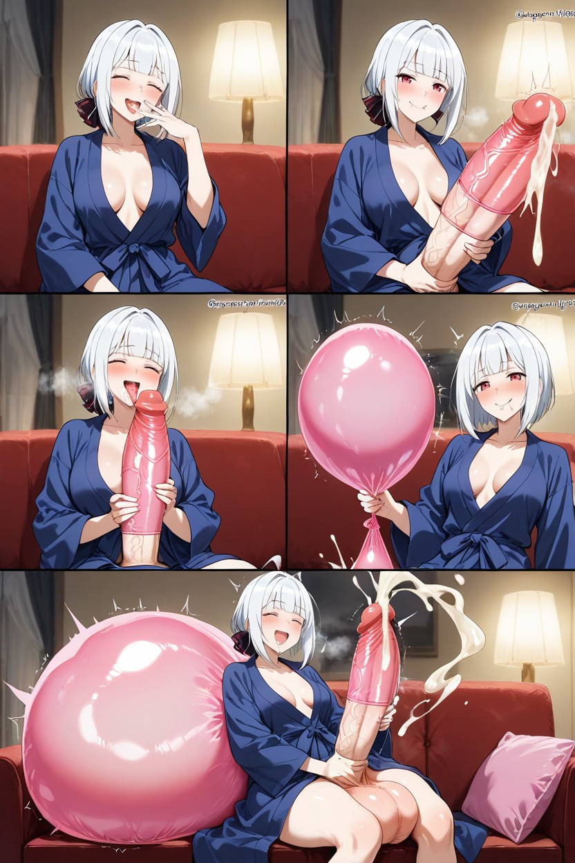 Huge Penis Cumming Into Own Mouth, Anime Coloring, Futanari AI黃漫