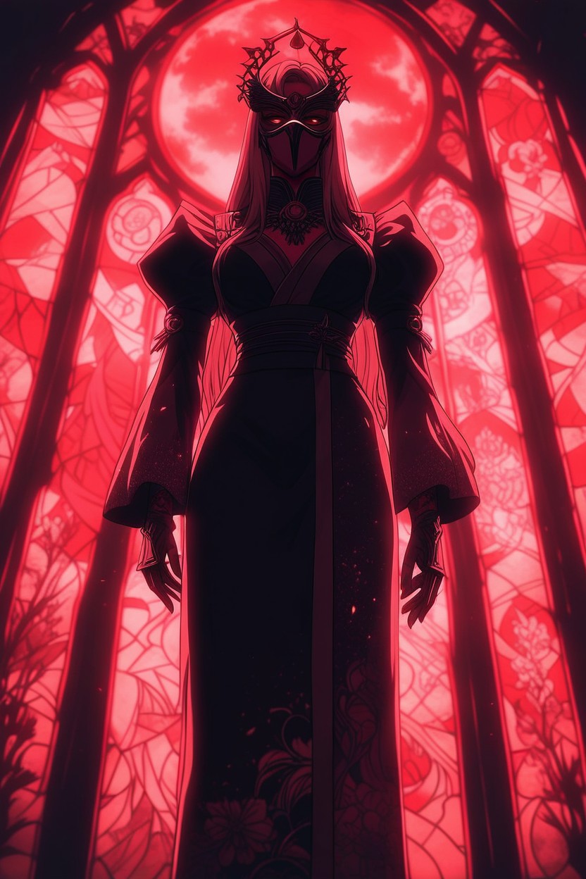 Shattered Stained Glass, Dreamlike Forms, Dominant Aura Hentai IA