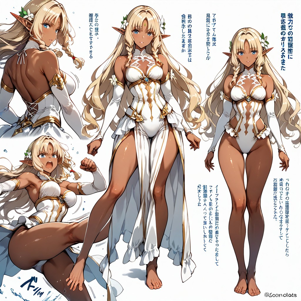 Thigh Gap, Hyper Reduced Ribcage And Thigh Thickness, Dynamic Linework AI黄漫