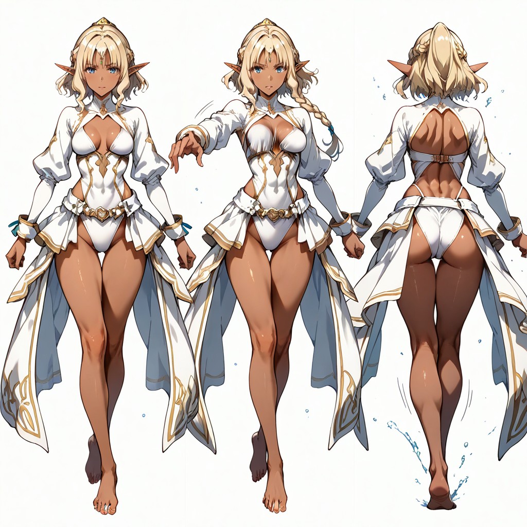 Dynamic Linework, Same Character Proportions And Outfits, 複数の視点 ヘンタイAIポルノ