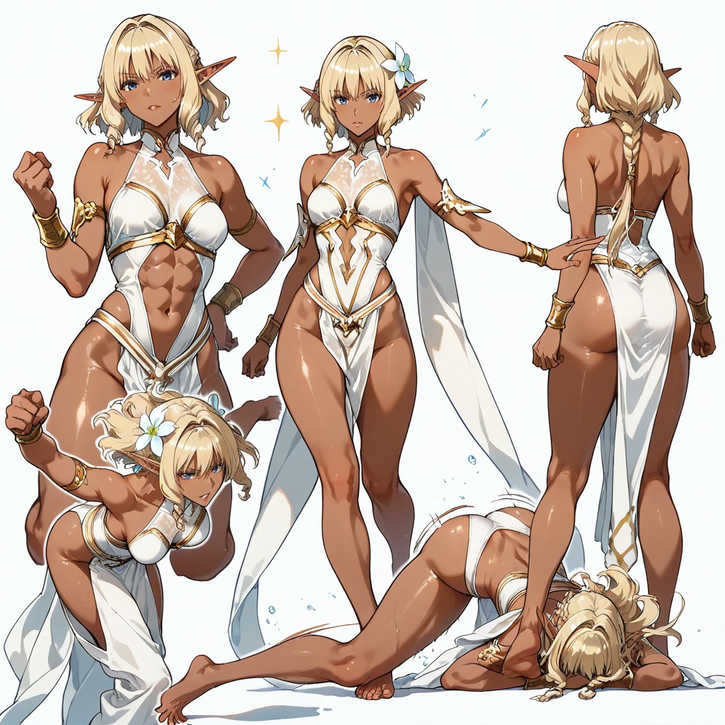 Emerald, Same Character Proportions And Outfits, Acrobatic Poses Hentai AI Porn