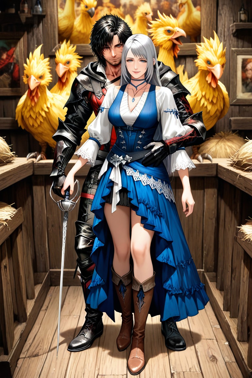 Belts And Straps Across Waist, Jill Warrick Outfit, Plano Mediot Hentai IA
