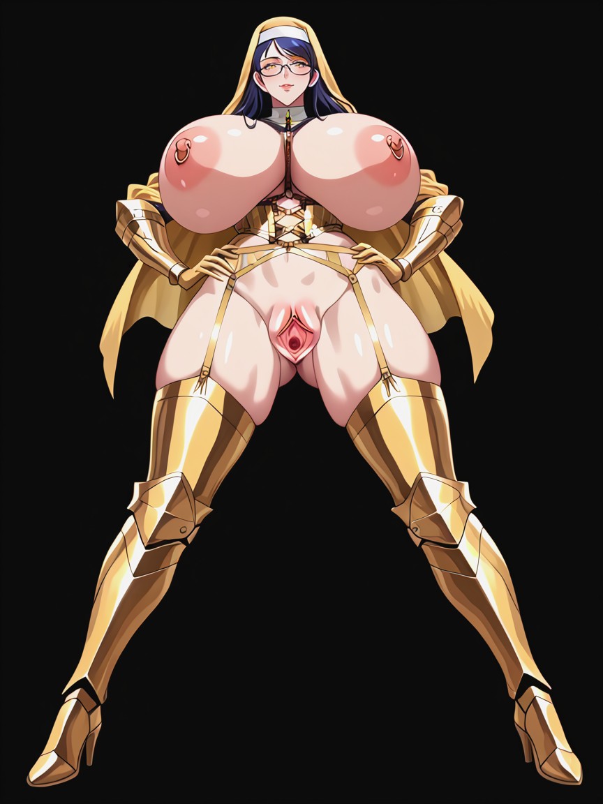 Vista Frontal, Pussy Lips, Pussy Dilation Belt Hentai IA