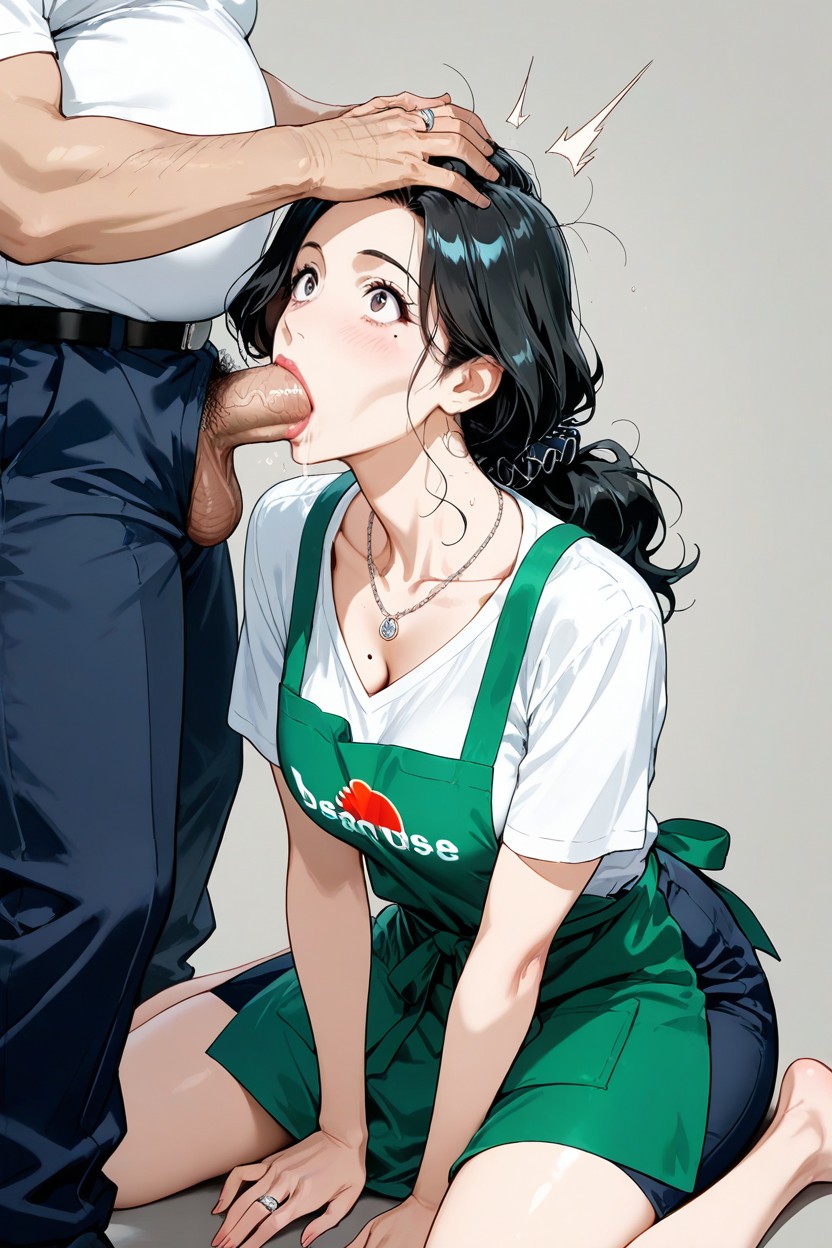 Delgada, Surprised, Black Hair Hentai IA