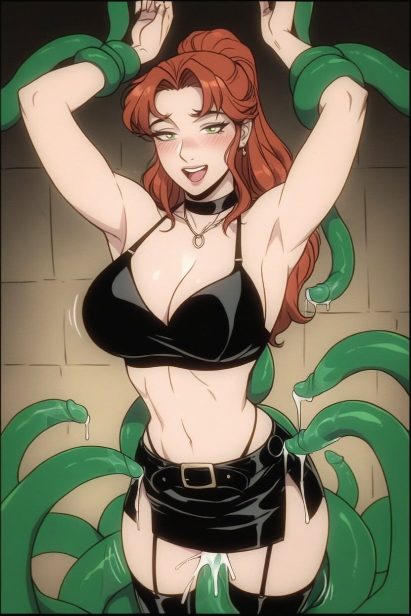 Stuck Up To Her Hips In Thick Mud Pit, Wearing A Lingerie Outfit, Waist Hentai AI Porn