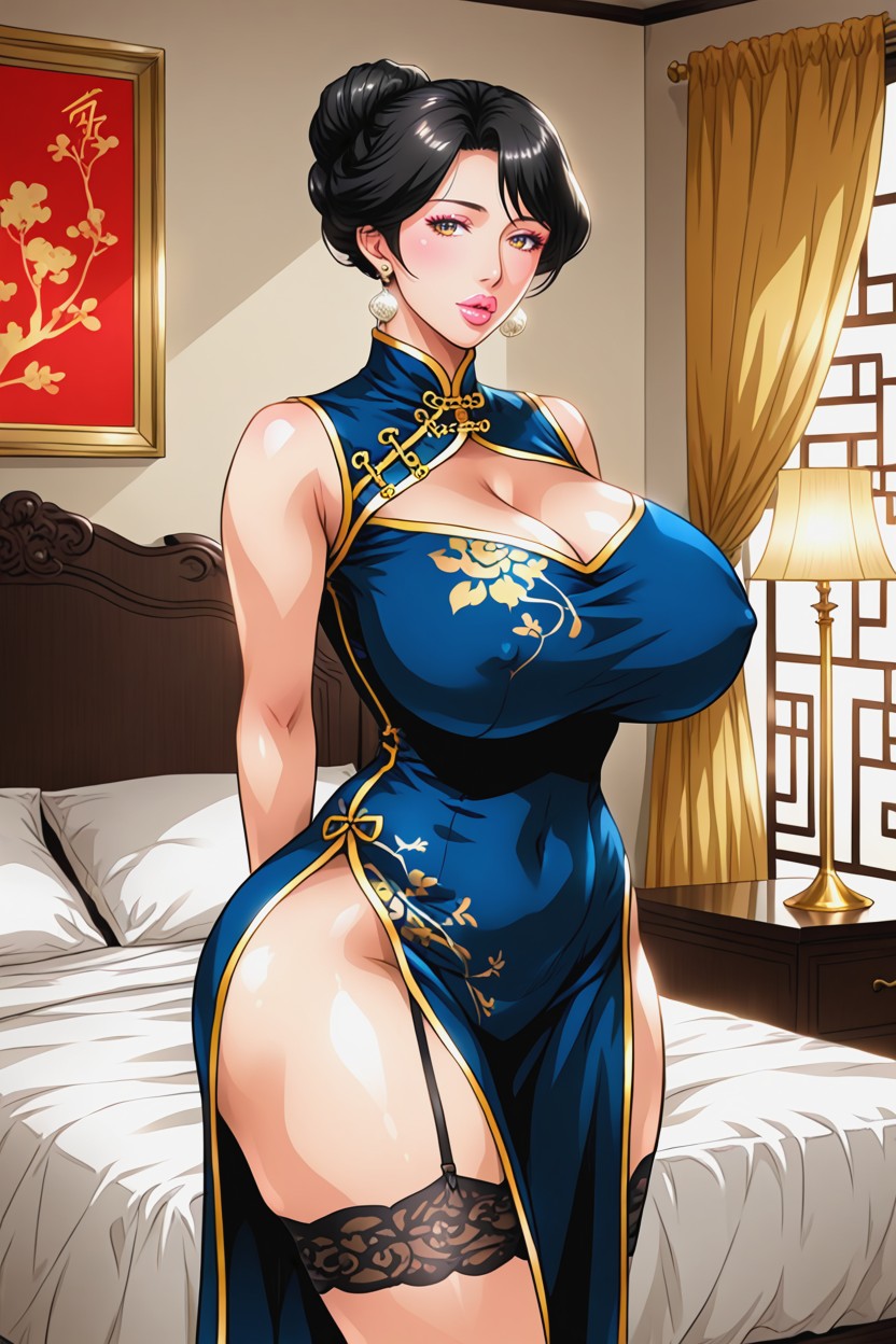 Confident Expression, Highly Detailed, Plump Lips Hentai AI Porn