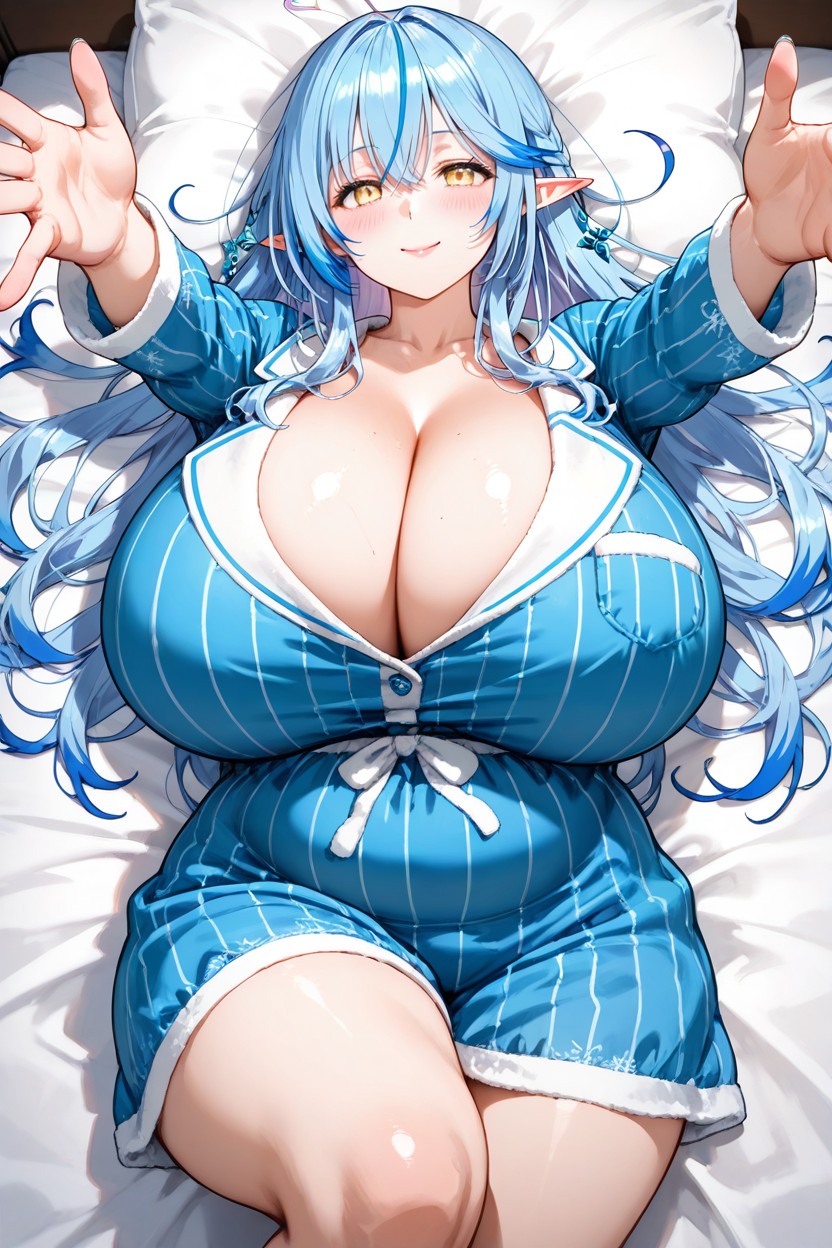 Colored Image, Detailed Face, Breast Expansion Hentai AI Porn
