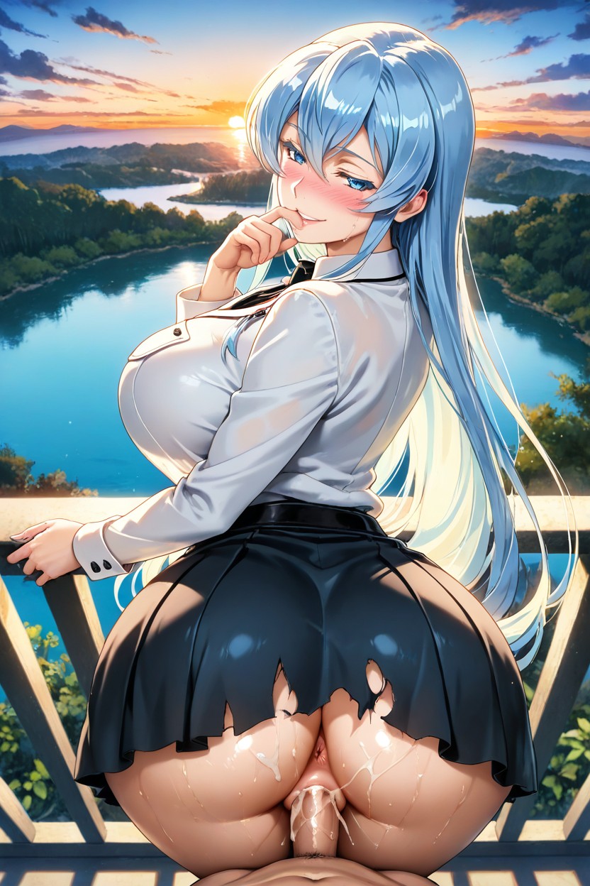 Lake, Having Penetration Vaginal, Blue Eyes Color Hentai AI Porn