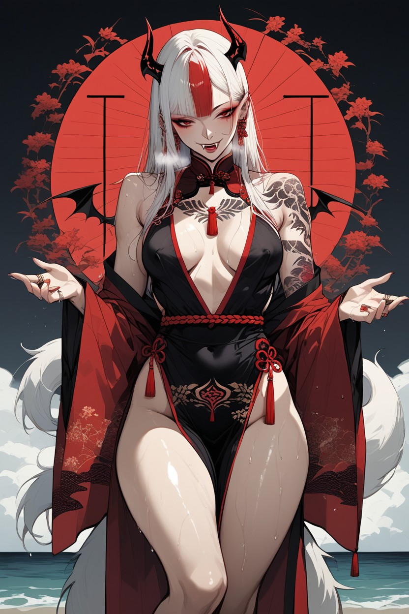 Fox Ears, Mansion, Cute Hentai AI Porn