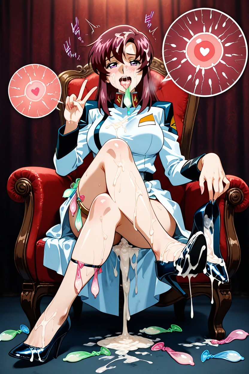 Semen On High Heels, Cum On Penis, Swallowing Semen Hentai AI Porn