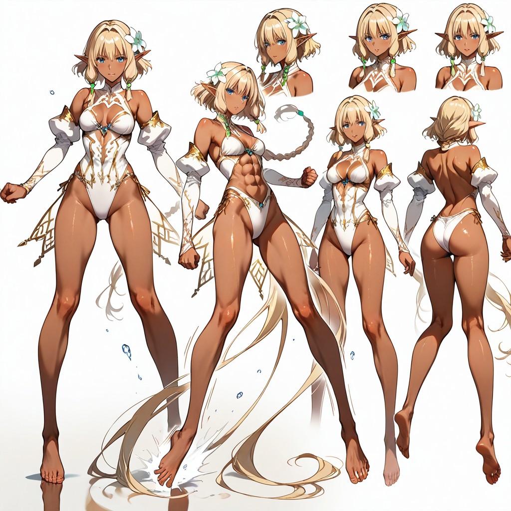 Soft Reflections, Asymetric Poses, Flee Hentai IA