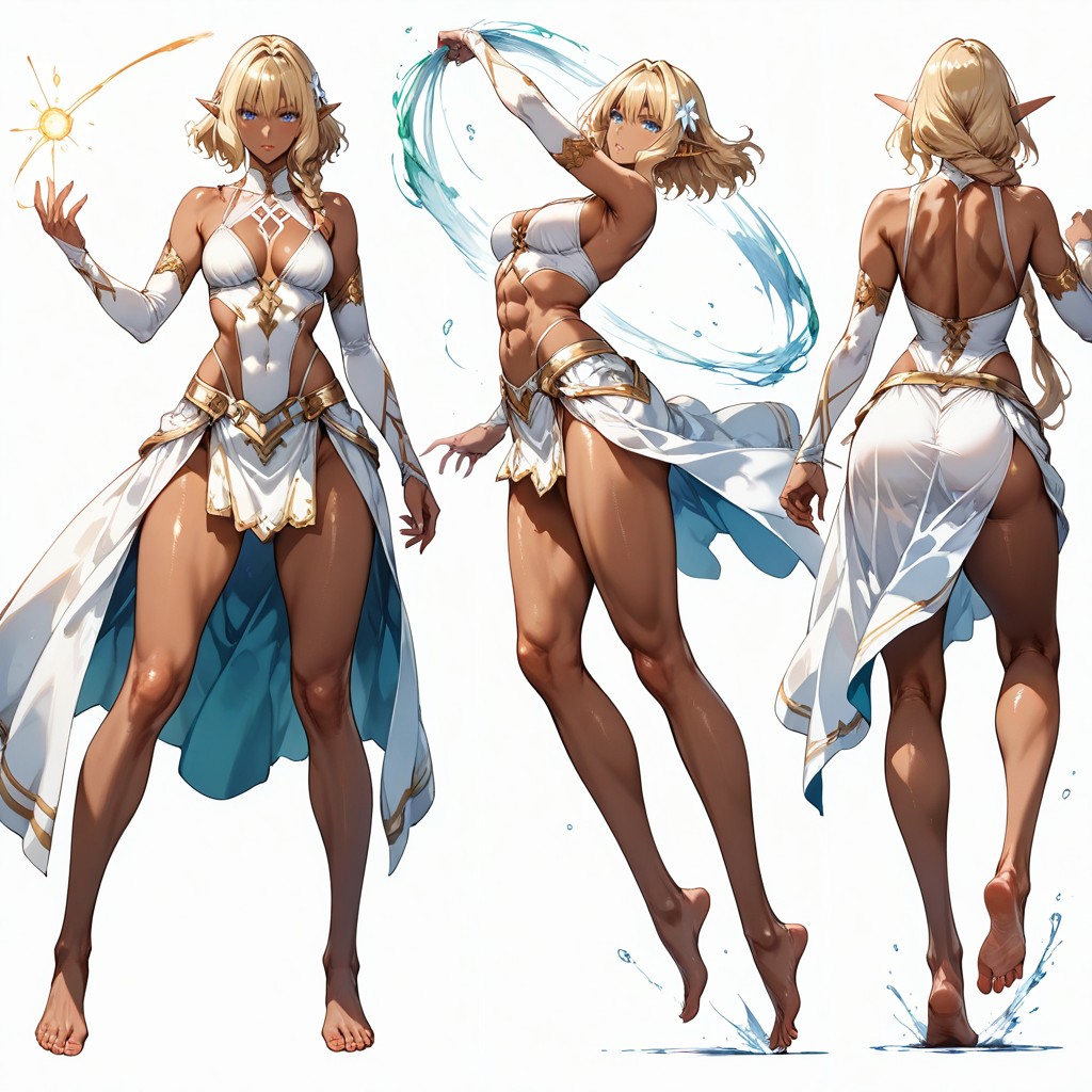 Fighting Poses, Expressive Motion, V-shaped Body Hentai AI Porn