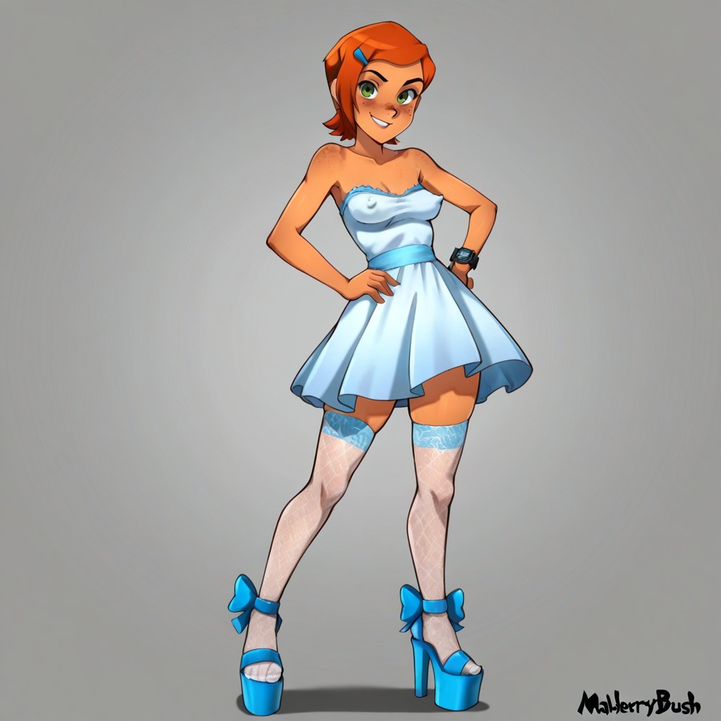 Wamudraws Style, Ankle Ribbons, Athletic Hentai AI Porn