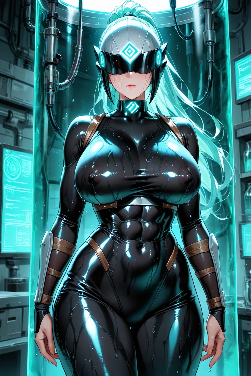 Looking Here, Score_, Ponytail Hair Hentai AI Porn