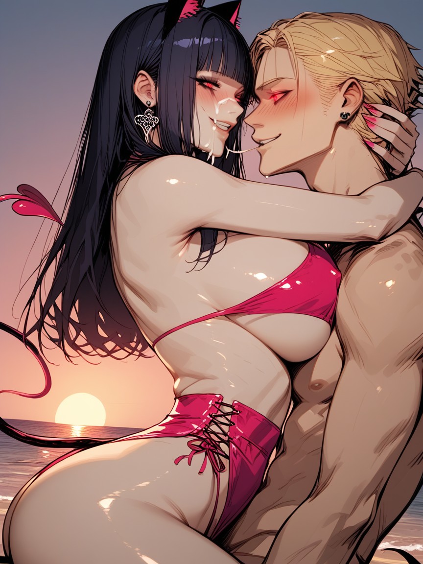 High Detail, Underboob, Tumbada Hentai IA