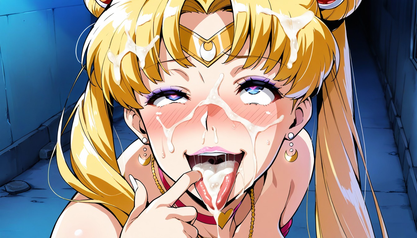Pink Lipstick, Hold Chin Up High, Heart Shaped Pupil Hentai IA