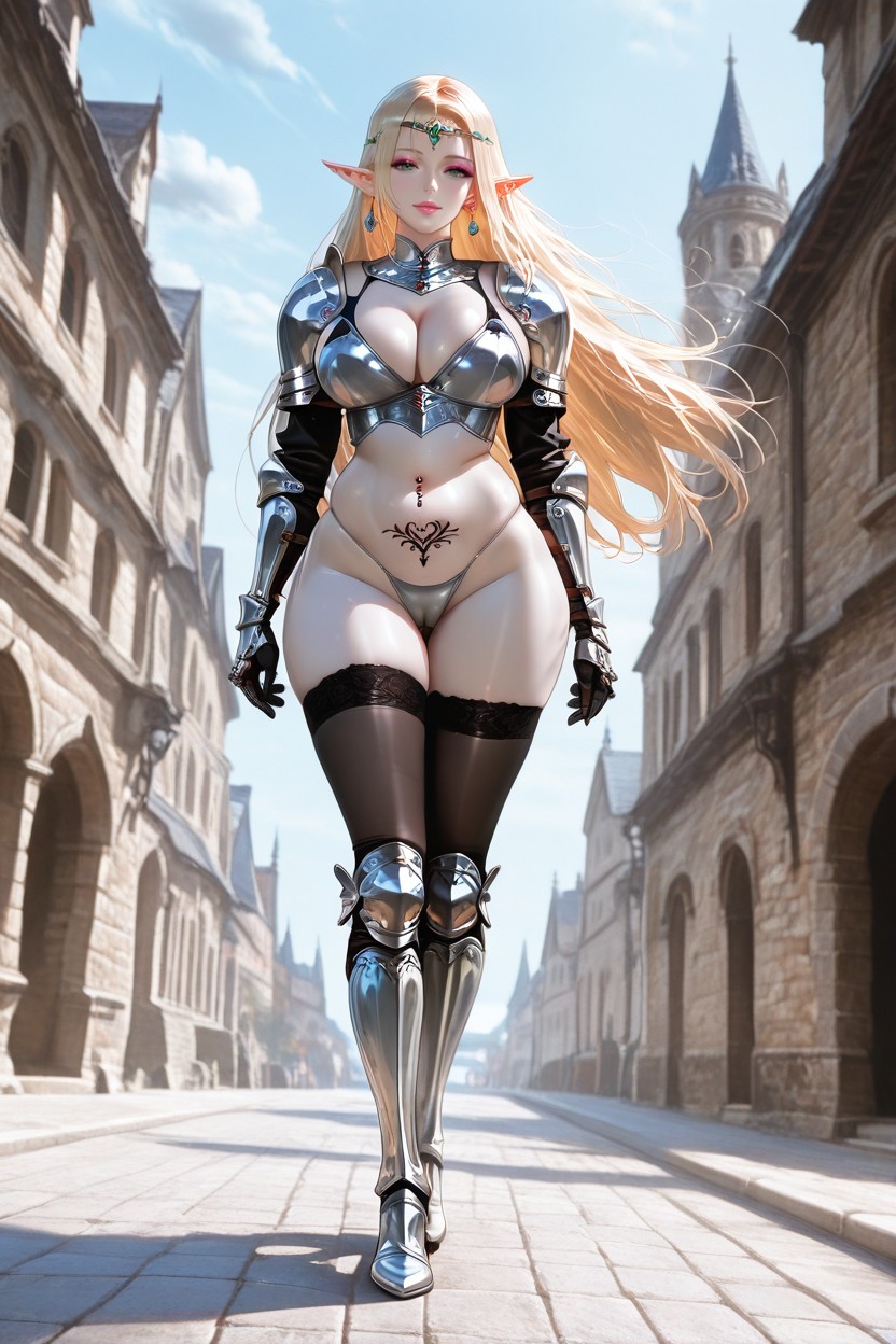 Pale Skin, Crotch Tattoo, Medium Ass Hentai IA