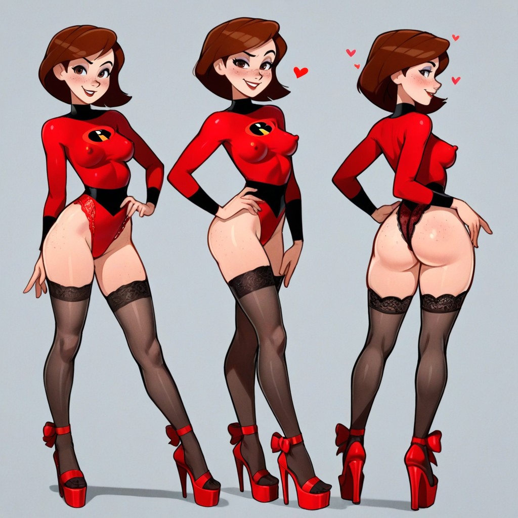 Helen Parr Is A Sexy Lewd Woman, Malberrybush Style, Dynamic Angle Hentai IA