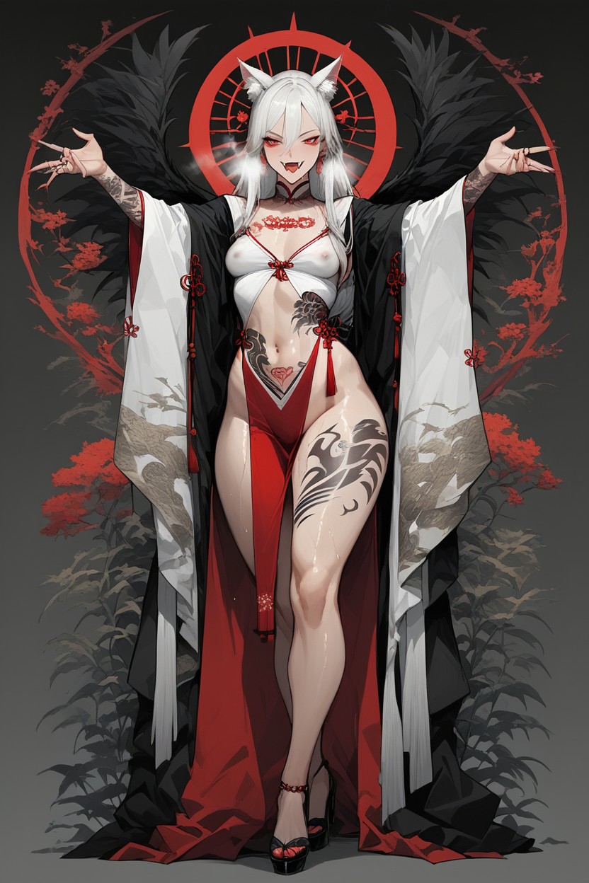Red Halo, 18+, No Panties Porno IA Hentai