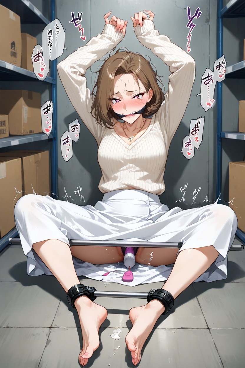 Sound Effects, Disheveled Hair, Speech Bubble ヘンタイAIポルノ