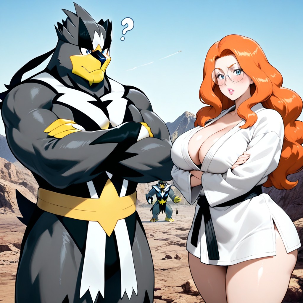 Curvy Woman, Freckles Covering Face, Clivage Porno IA Hentai