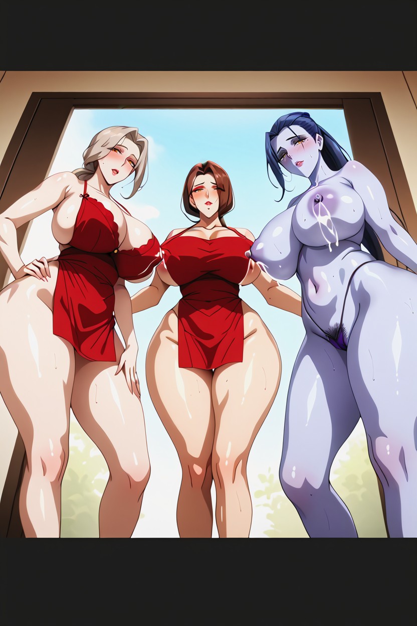 Du Bas Vers Le Haut, Cul Énorme, Breast Milk Porno IA Hentai