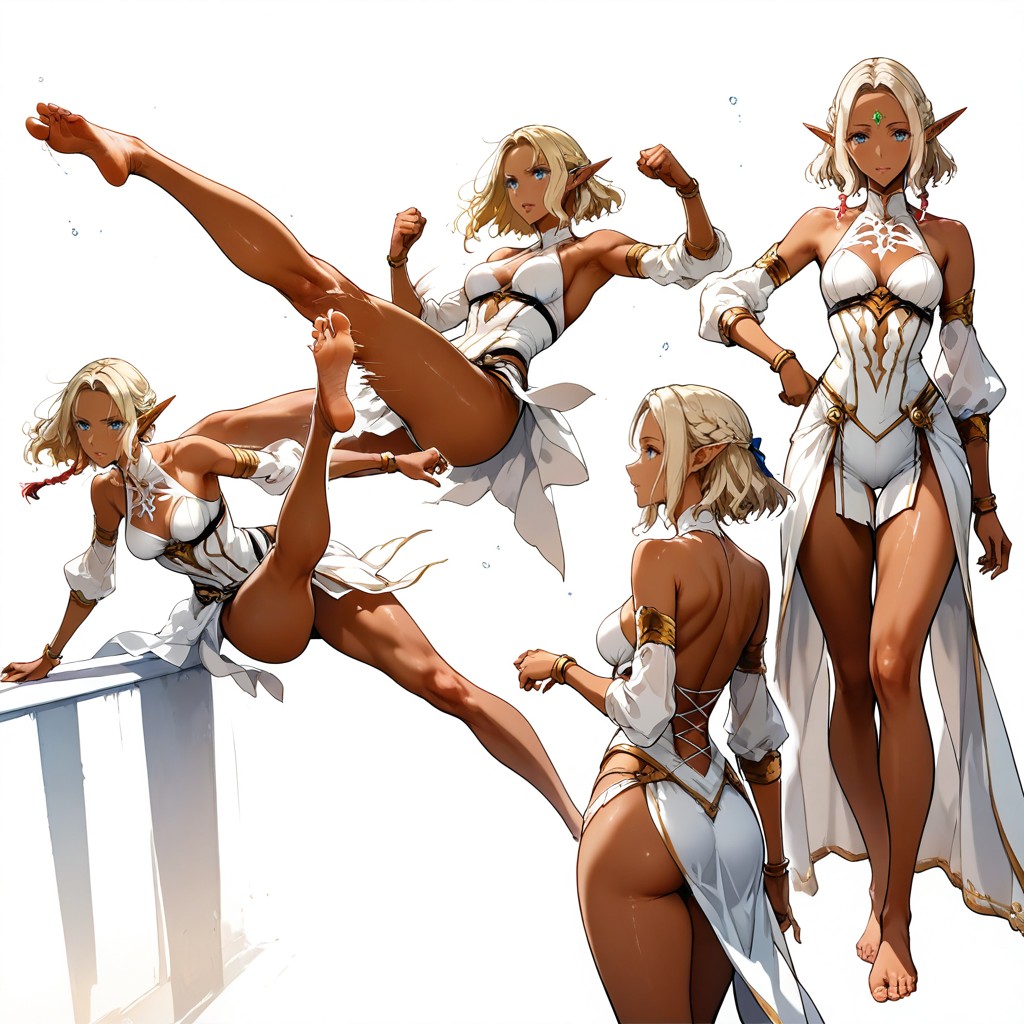 25+, Highly Varied Action Poses And Angles, Muted Colors Porno IA Hentai